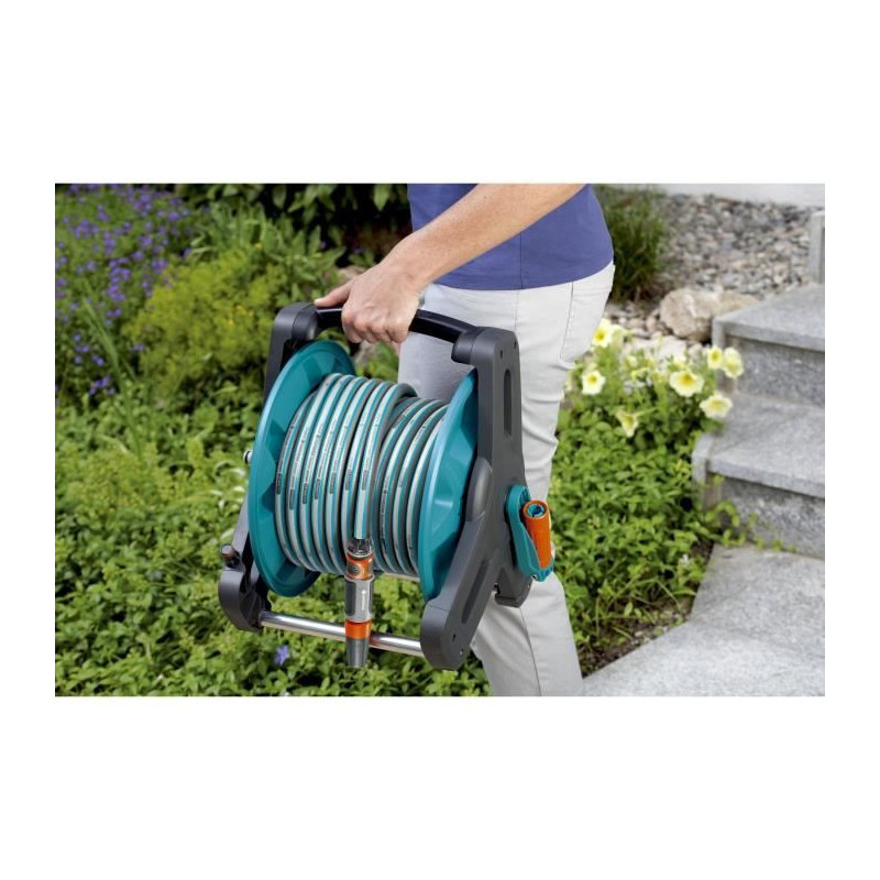Gardena Dévidoir Classic 50-Compact structure-Folding crank-For small