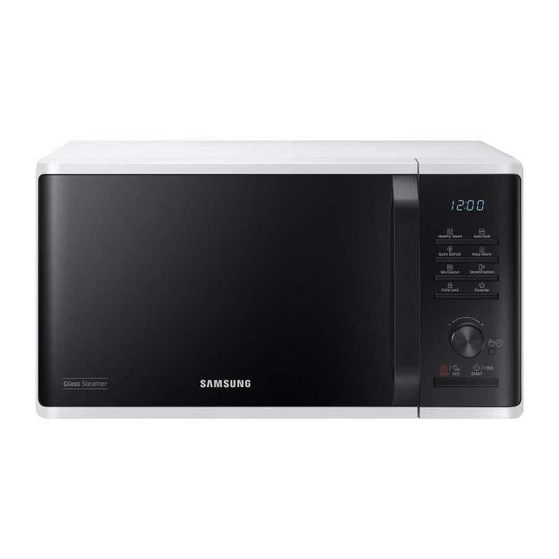 Solo microwave 23L - Samsung - MS23K3555EW - White - Electronic contro