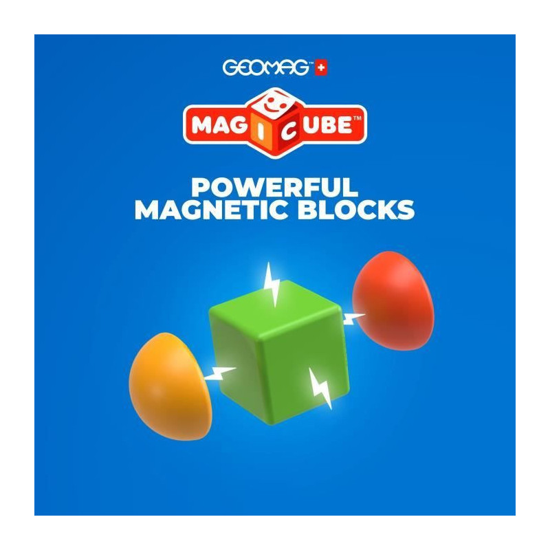 Magnetic Blocks - GEOMAG - Magicube 061 - 8 pieces - Stackable - Recyc