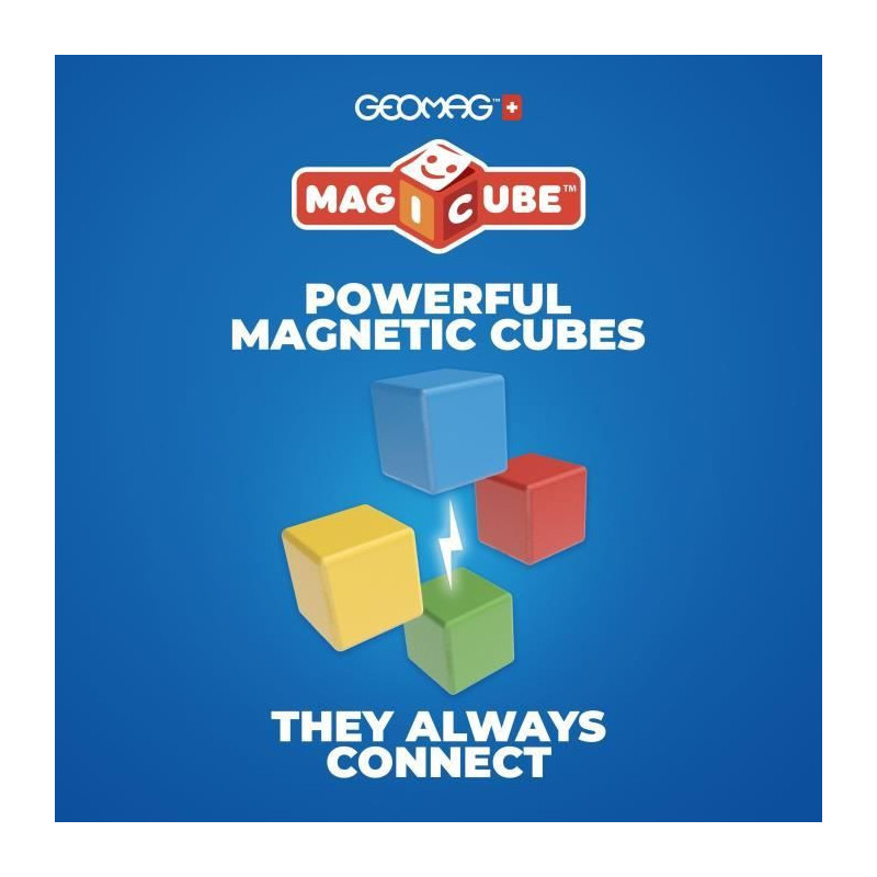 Magnetic Construction Set - GEOMAG - Magicube Recycled Creative Set -