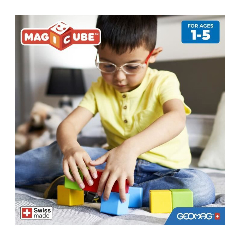 Magnetic Construction Set - GEOMAG - Magicube Recycled Creative Set -