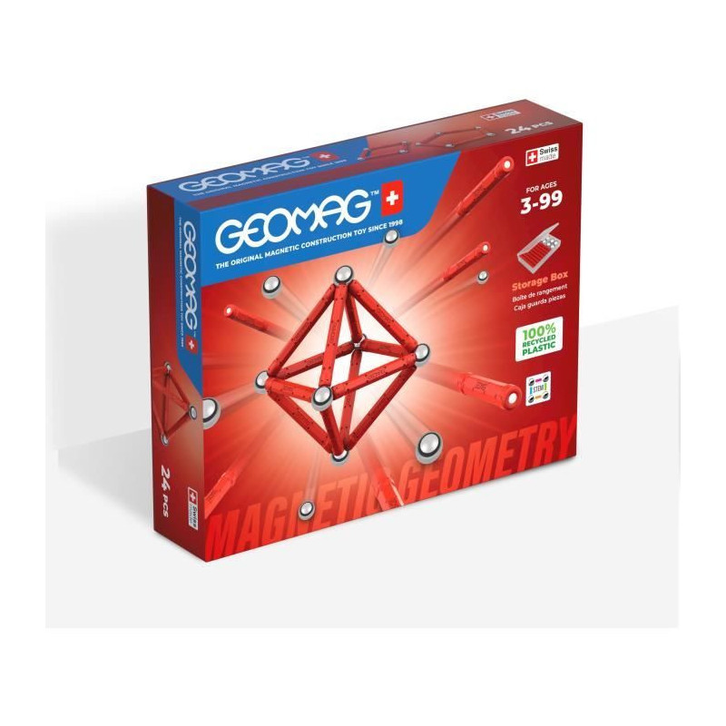 Magnetic Construction Set - GEOMAG - Classic Recycled Magnetic Geometr
