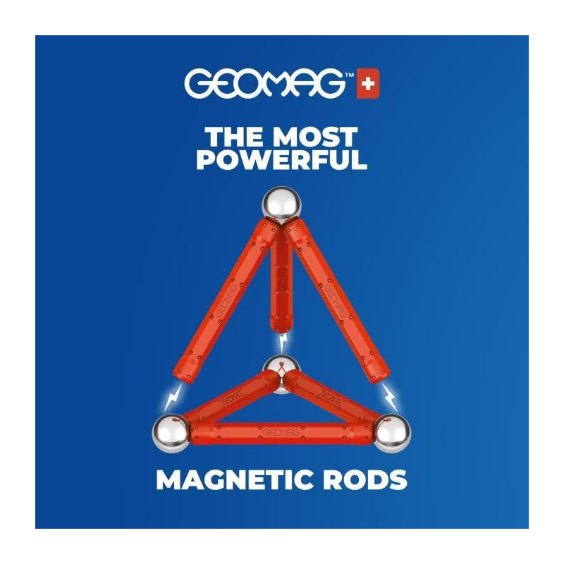 Magnetic Construction Set - GEOMAG - Classic Recycled Magnetic Geometr