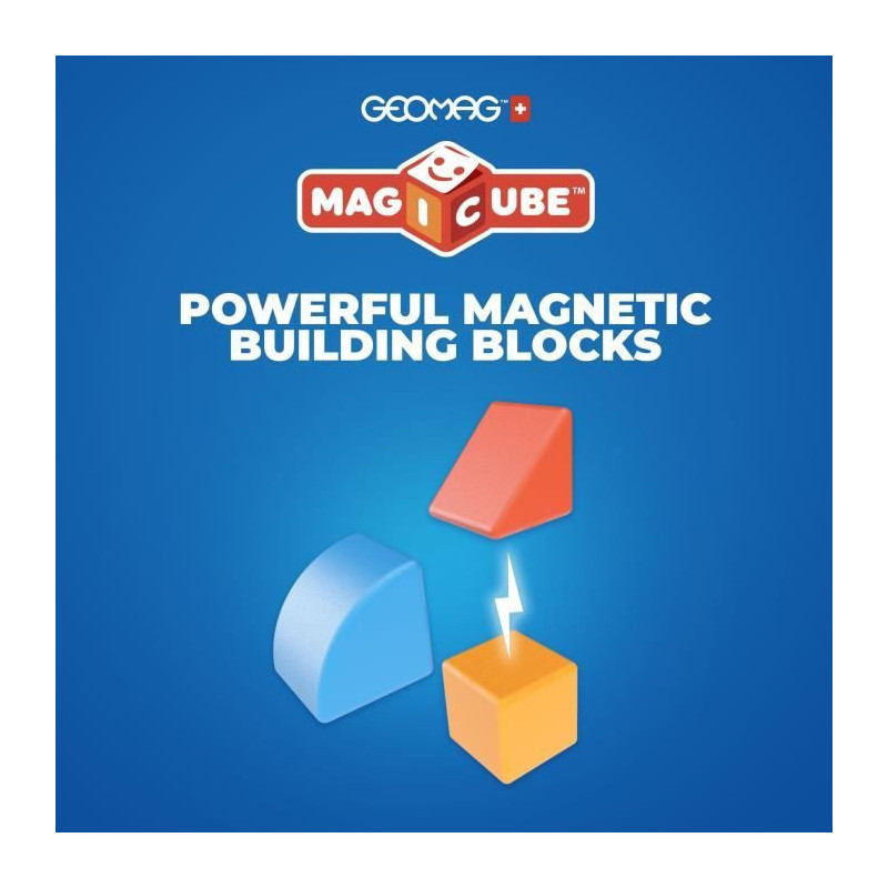 Magnetic Blocks - GEOMAG - Magicube Blocks & Cards - 16 pieces - Educa