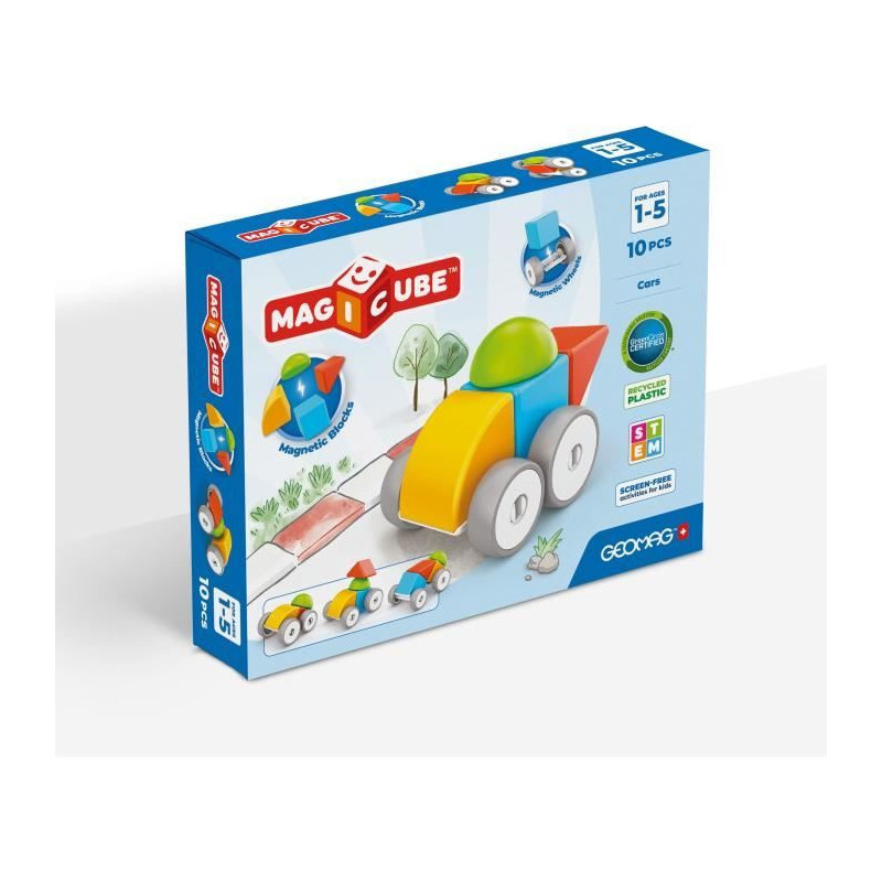 Magnetic Blocks - GEOMAG - Magicube 308 - 10 pieces - Various shapes -