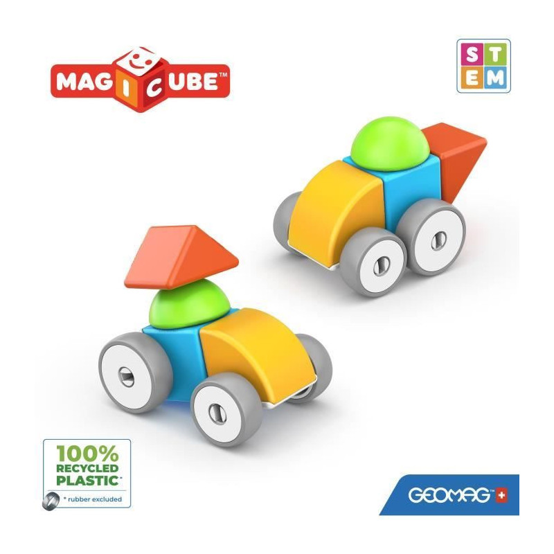 Magnetic Blocks - GEOMAG - Magicube 308 - 10 pieces - Various shapes -