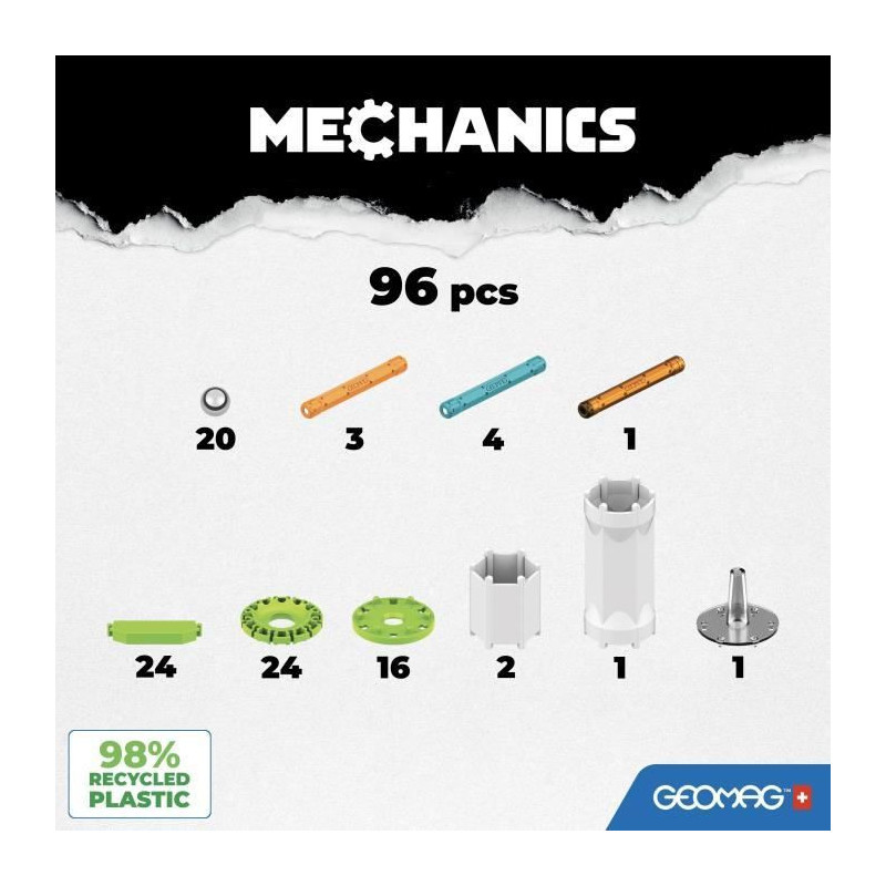 GEOMAG - MECHANICS MOTION RECYCLED FLYWHEELS 96 (756)
