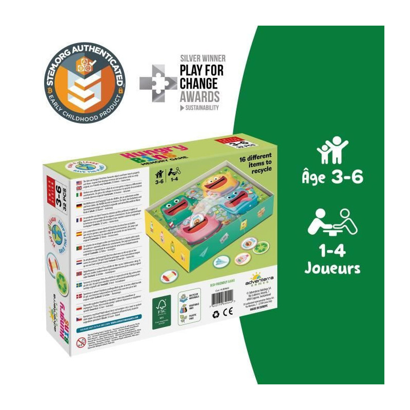Educational games - GEOMAG - Hungry Bins - Selective sorting - Learnin