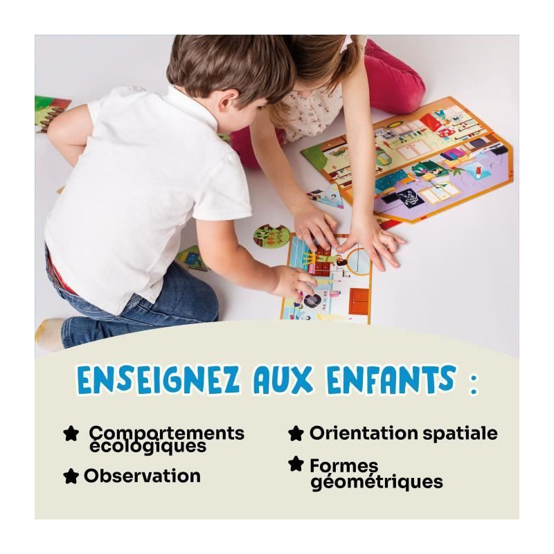 Educational games - GEOMAG - My Eco House - Montessori method - House