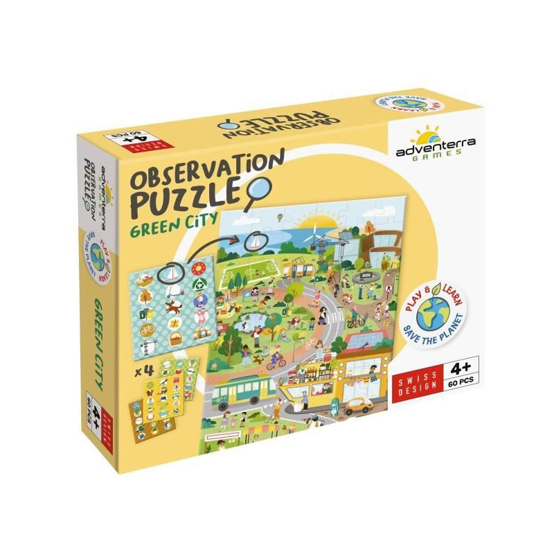 Educational games - GEOMAG - Observation Puzzle Green City - Ecologica