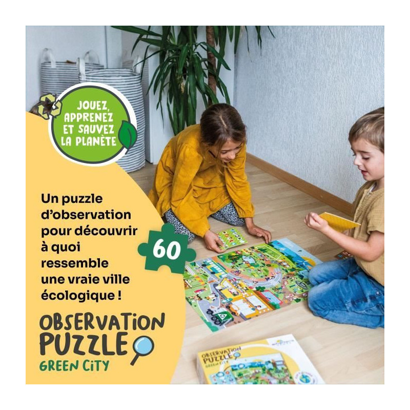 Educational games - GEOMAG - Observation Puzzle Green City - Ecologica