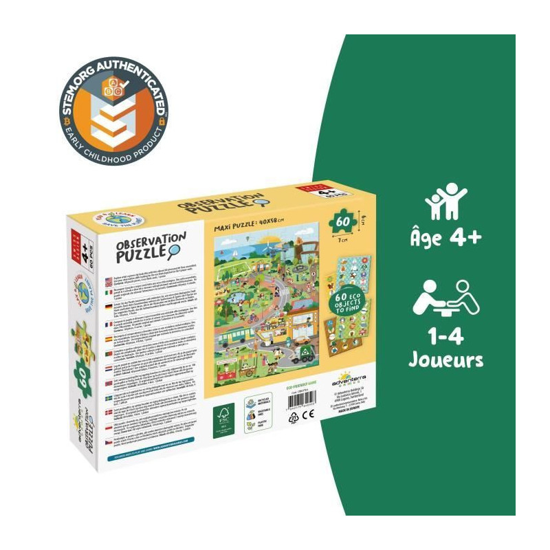Educational games - GEOMAG - Observation Puzzle Green City - Ecologica