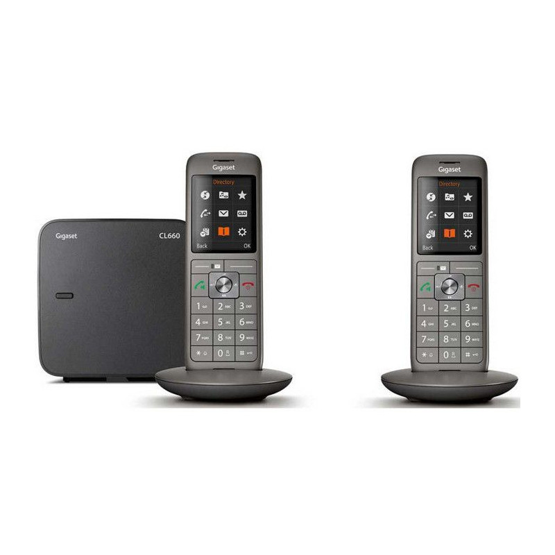 GIGASET Landline Telephone CL 660 A Duo Anthracite