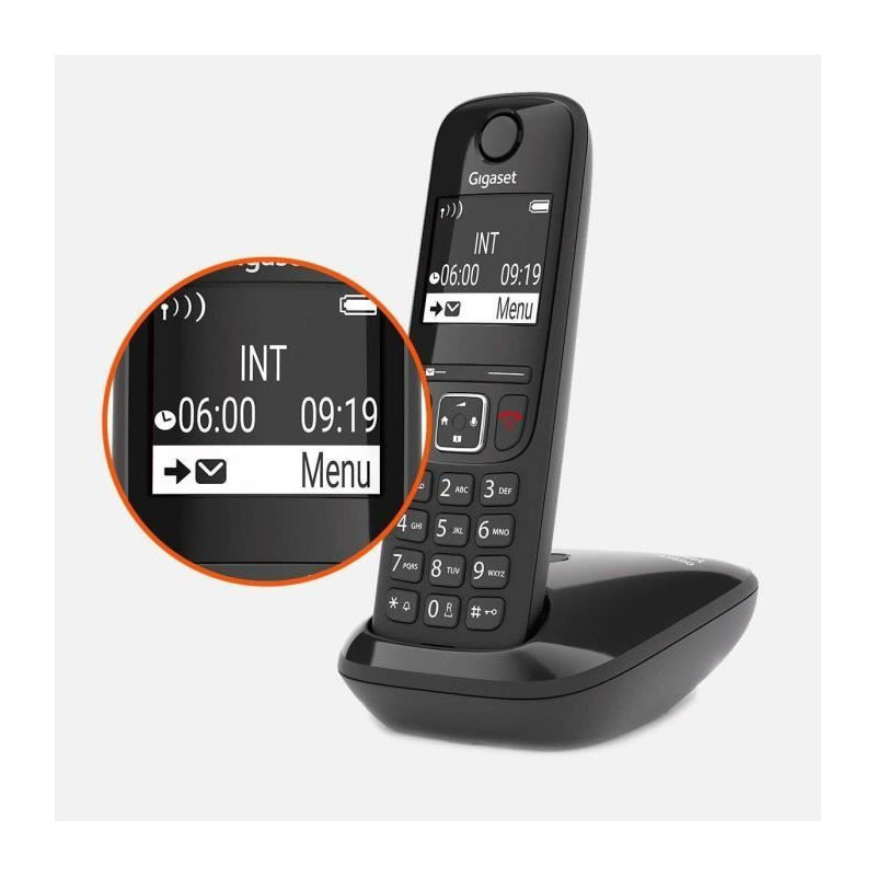 GIGASET Landline Phone AS690 Black