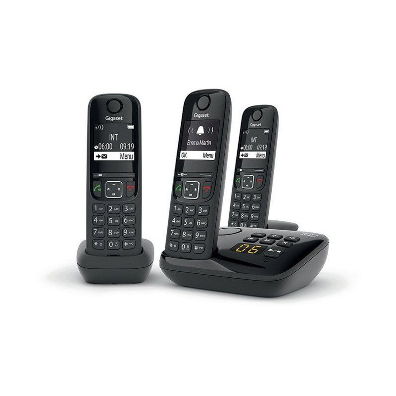 GIGASET Landline Phone AS690 A Trio Black