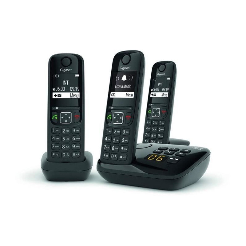 GIGASET Landline Phone AS690 A Trio Black