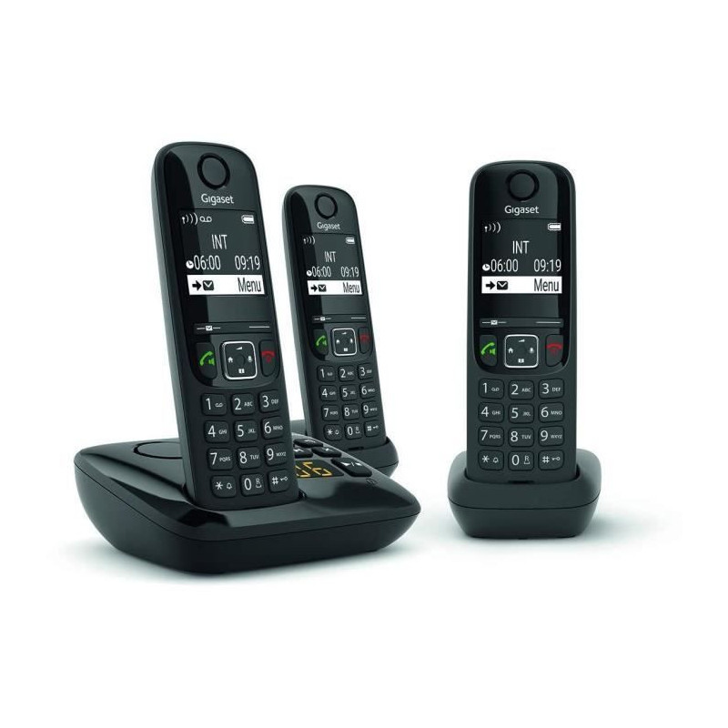 GIGASET Landline Phone AS690 A Trio Black