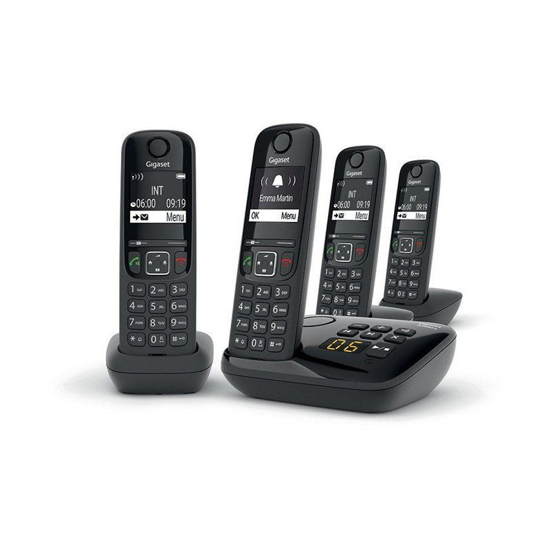 GIGASET Landline Phone AS690 A Quattro Black