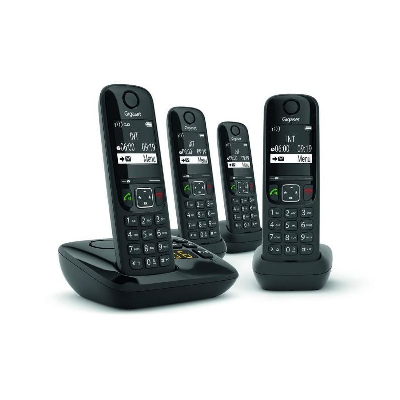 GIGASET Landline Phone AS690 A Quattro Black