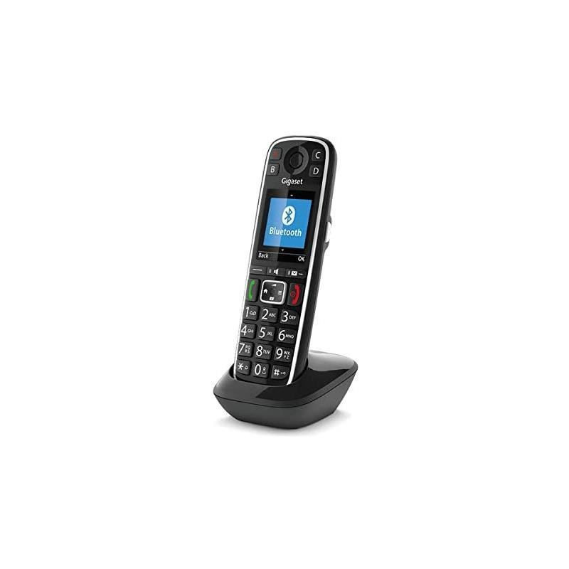 Gigaset E720HX Cordless Phone - Black - 200 Entries - SMS - Bluetooth