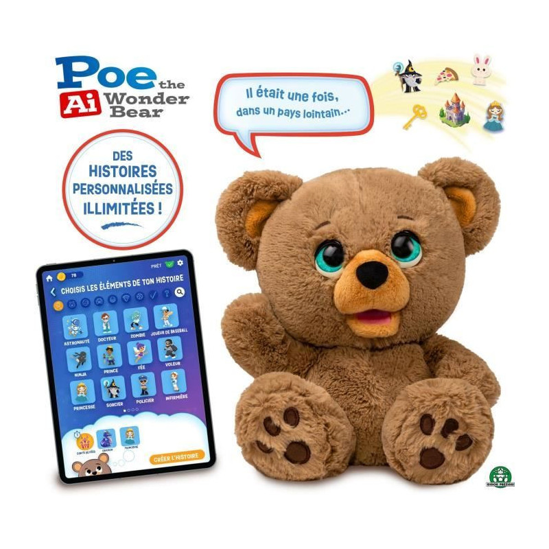 Interactive plush toy - GIOCHI PREZIOSI - Poe storyteller bear - from
