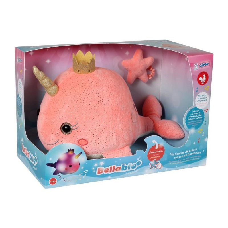 GIPSY - Bella Bloo The musical and luminous Narwhal 35 cm