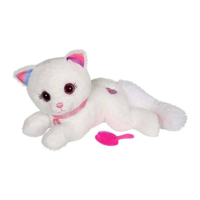 Plush - Gipsy Toys - Cuty Bella Fashionista Cat - 30cm - White Pink