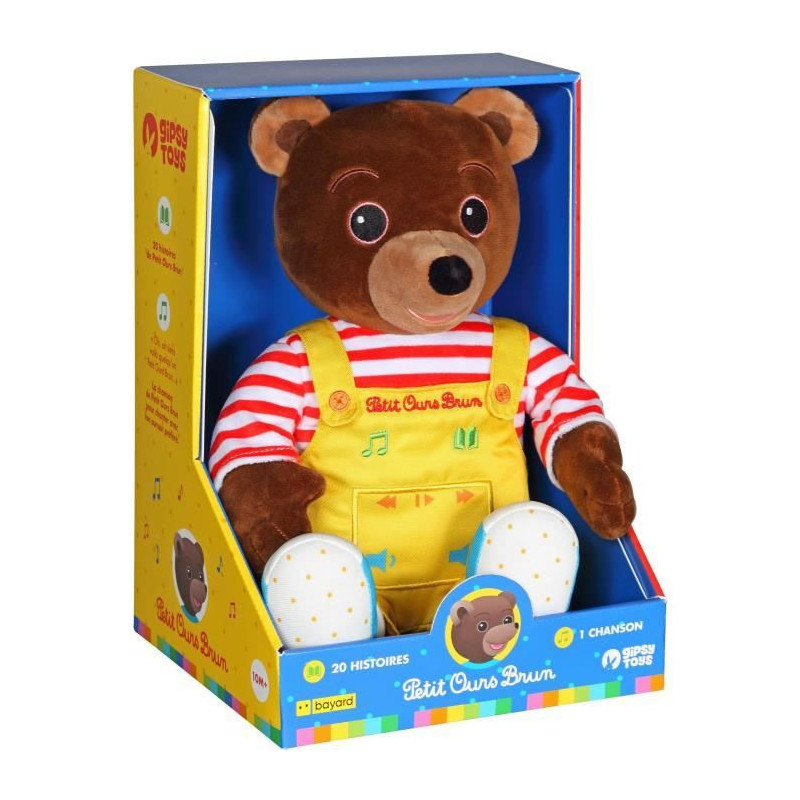 Talking Musical Plush Toy - Gipsy Toys - Little Brown Bear - Story Tel