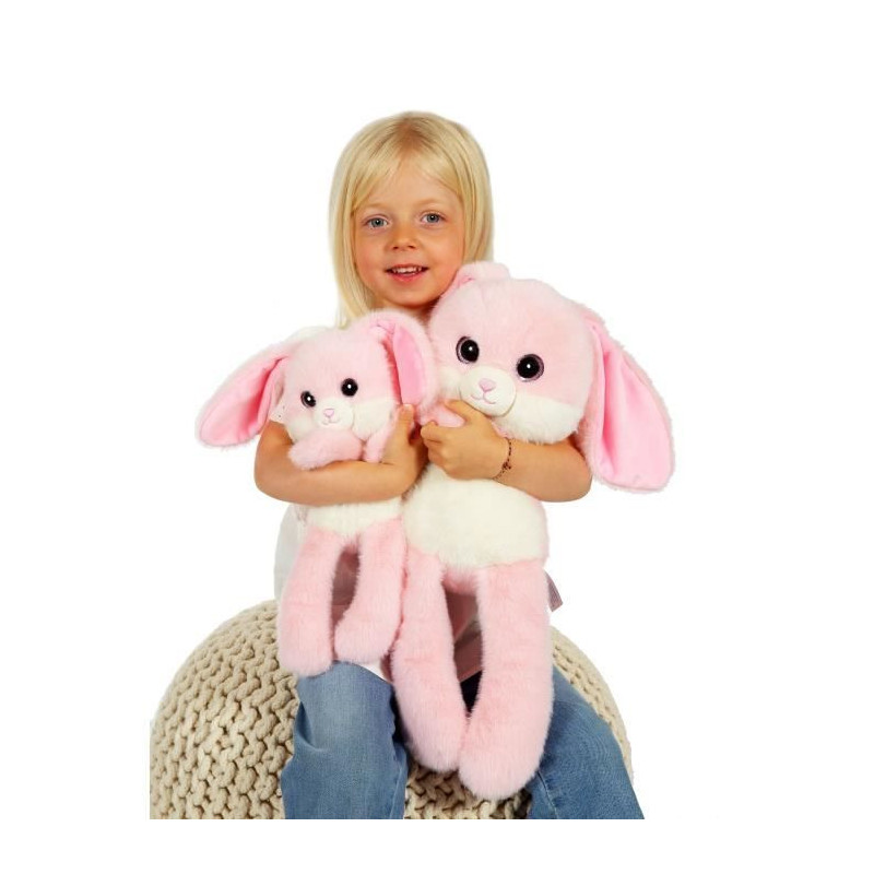 Leggies Rabbit Plush Toy - GIPSY TOYS - Pink, 48 cm