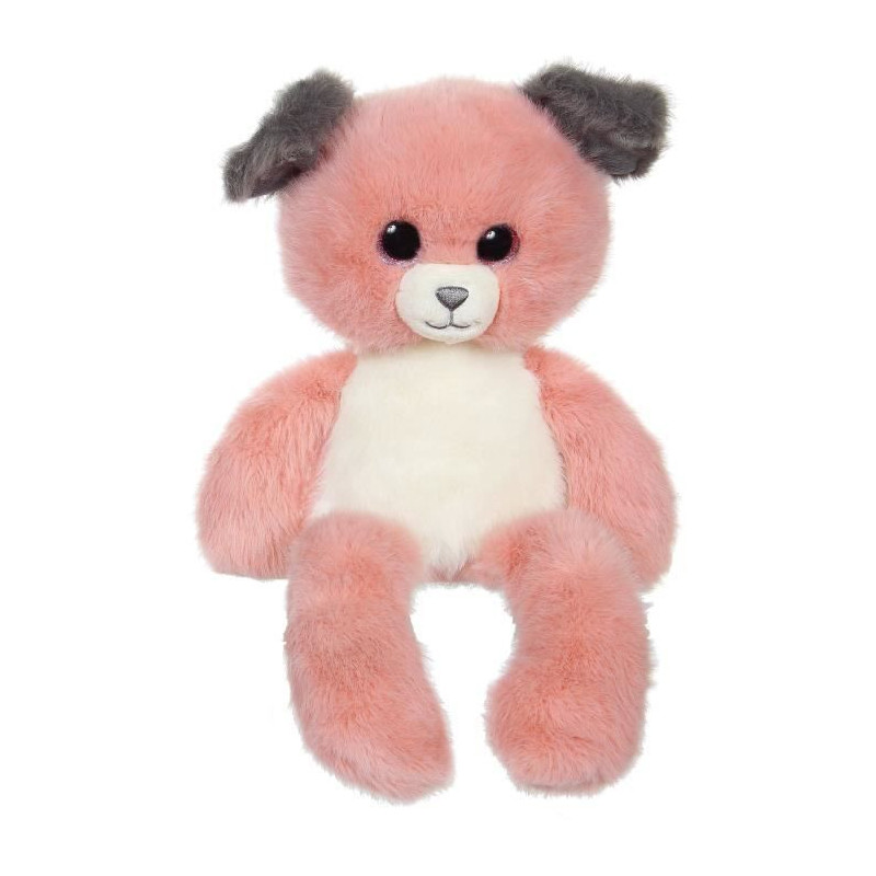Leggies Dog Plush Toy - GIPSY TOYS - Pink and Grey, 48 cm