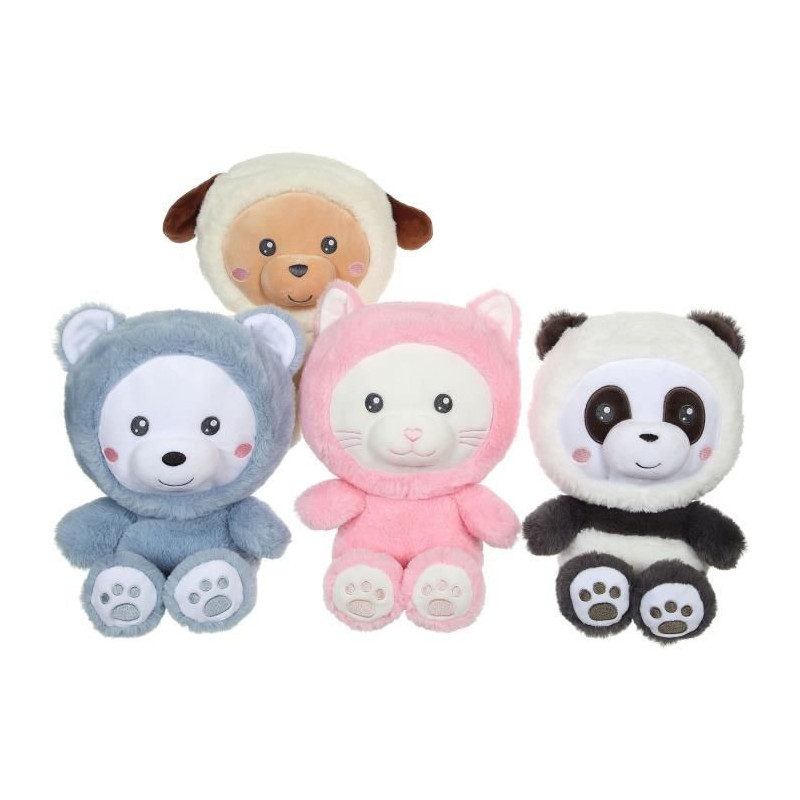Hoody Pets Cat Plush Toy - GIPSY TOYS - Pink, 24 cm