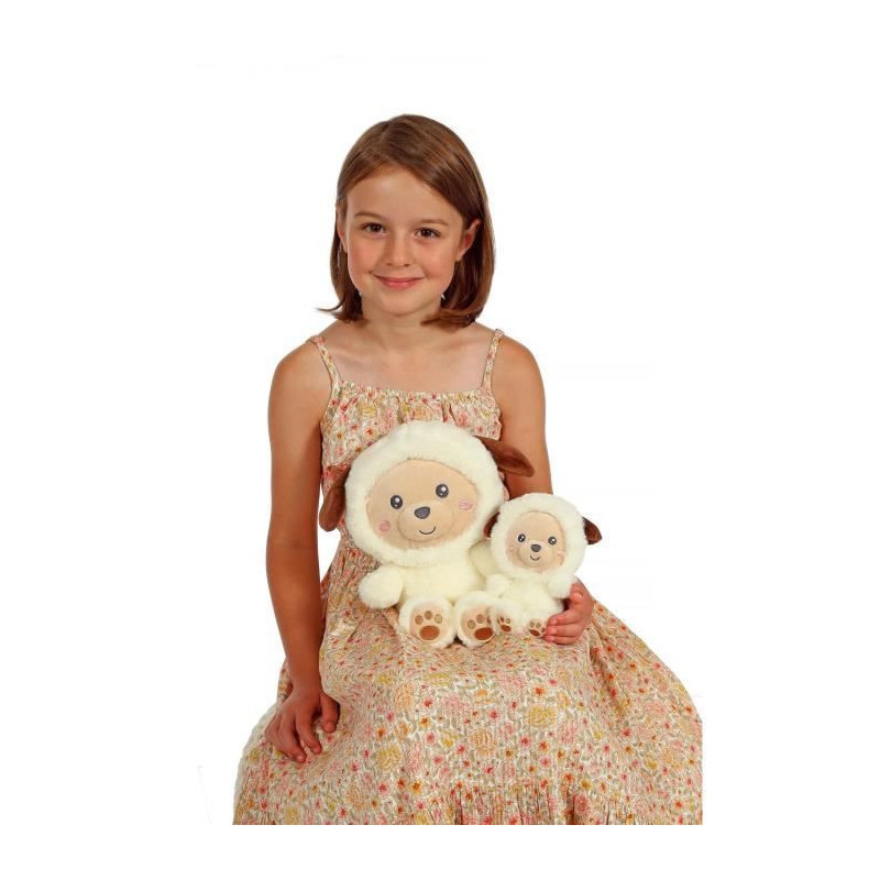 Hoody Pets Dog Plush Toy - GIPSY TOYS - Cream, 24 cm