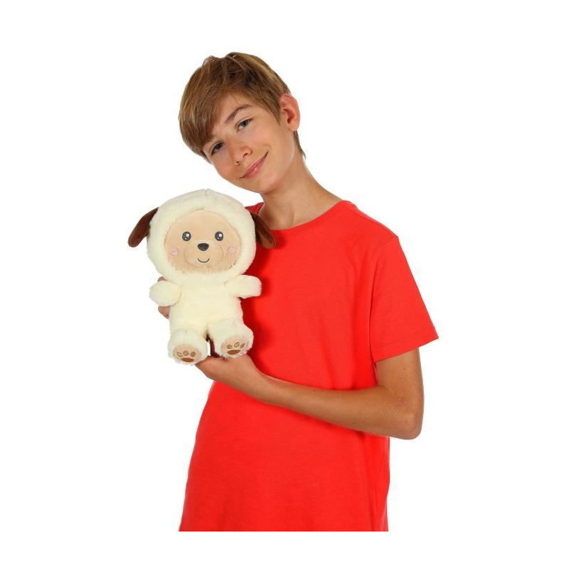 Hoody Pets Dog Plush Toy - GIPSY TOYS - Cream, 24 cm