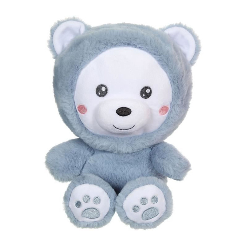 Hoody Pets Bear Plush Toy - GIPSY TOYS - Blue, 24 cm