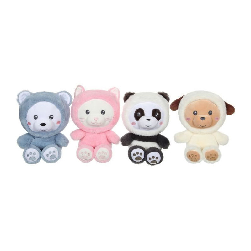Hoody Pets Bear Plush Toy - GIPSY TOYS - Blue, 24 cm