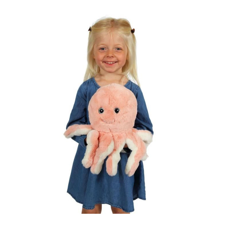 Octopus Plush - GIPSY TOYS - Pink, 32 cm