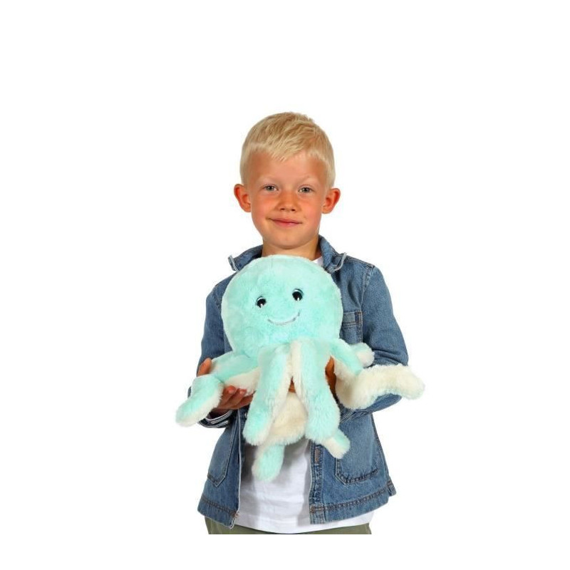 Octopus Plush - GIPSY TOYS - Blue, 32 cm