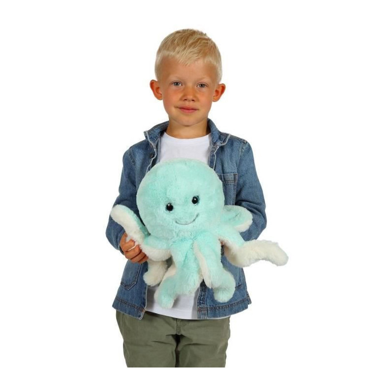 Octopus Plush - GIPSY TOYS - Blue, 32 cm