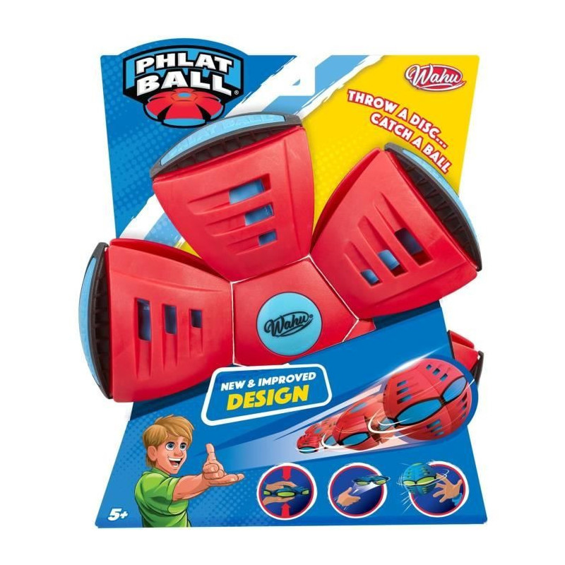 Phlat Ball Junior - Wahu - Classic Red - Disc that transforms into a b