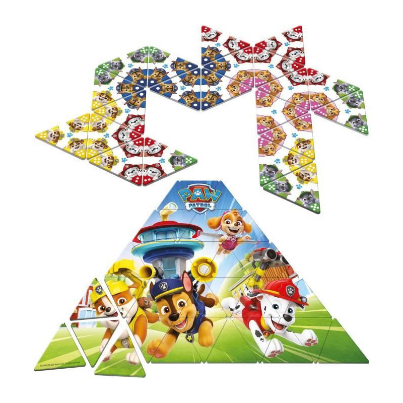 Board game - GOLIATH - Triominos Junior Pat'Patrouille - Triangular do
