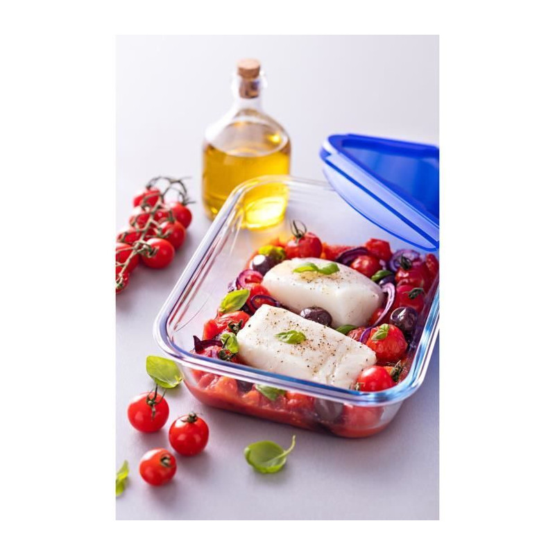 Rectangular box with lid - PYREX - 1451026 - 20 x 15 cm - 800 ml - Coo