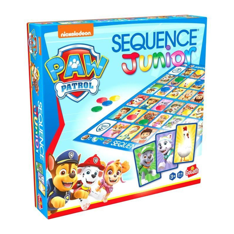 Board game - GOLIATH - Junior Paw Patrol Sequence - Family game for 3