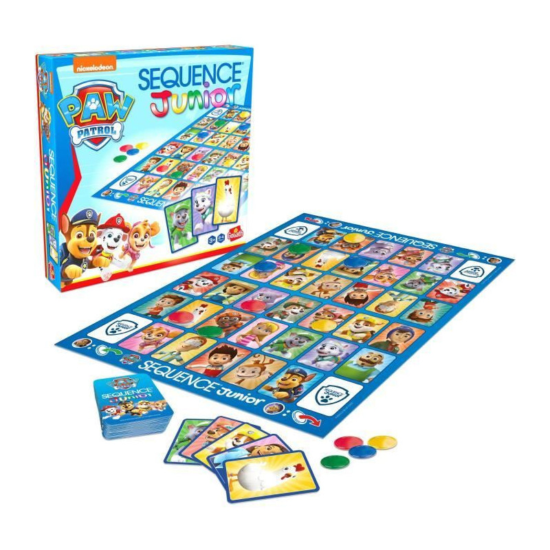 Board game - GOLIATH - Junior Paw Patrol Sequence - Family game for 3