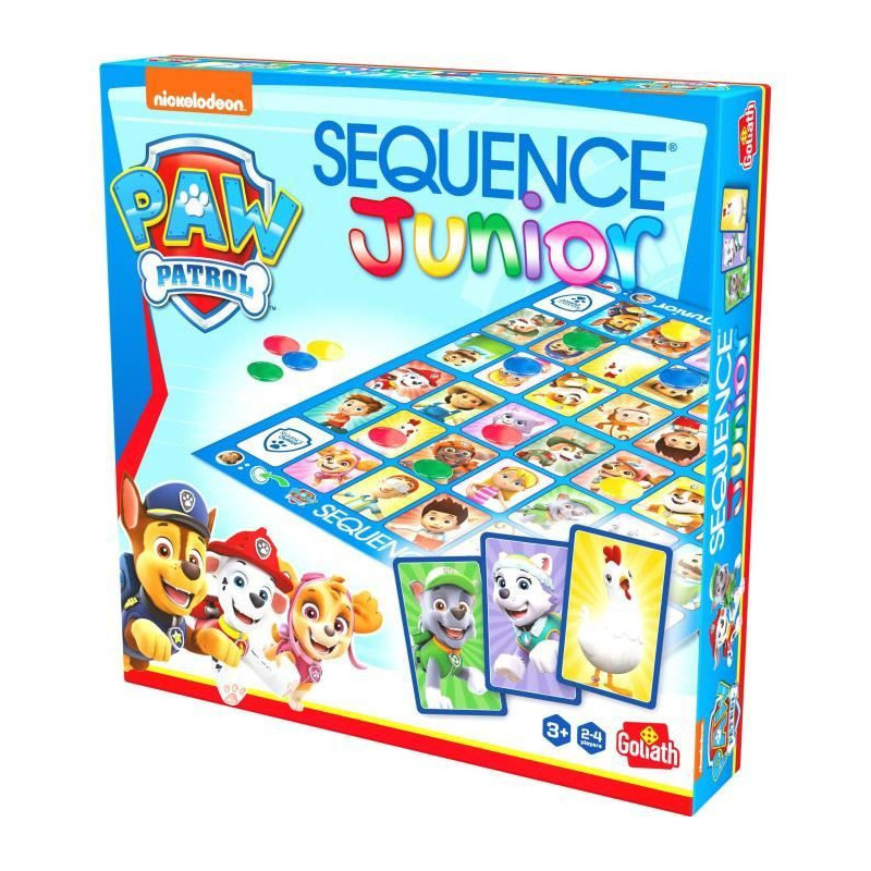 Board game - GOLIATH - Junior Paw Patrol Sequence - Family game for 3