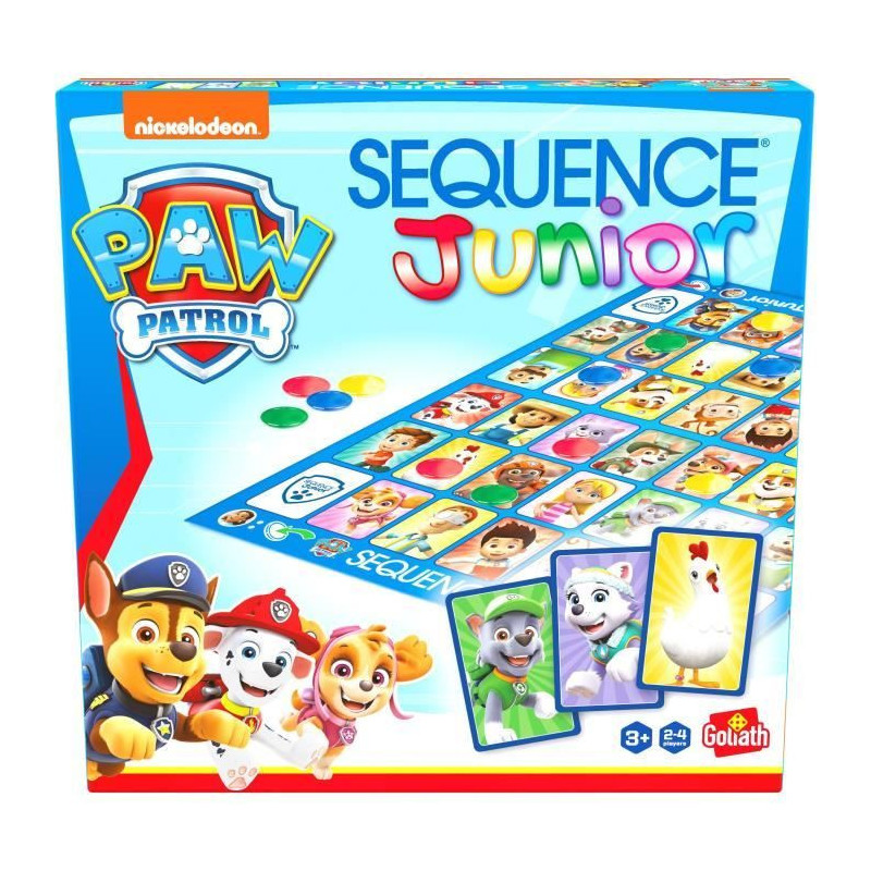 Board game - GOLIATH - Junior Paw Patrol Sequence - Family game for 3