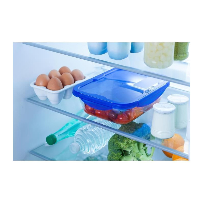 PYREX COOK & GO Rectangular preservation dish 3,3l 30x23cm + Blue lid