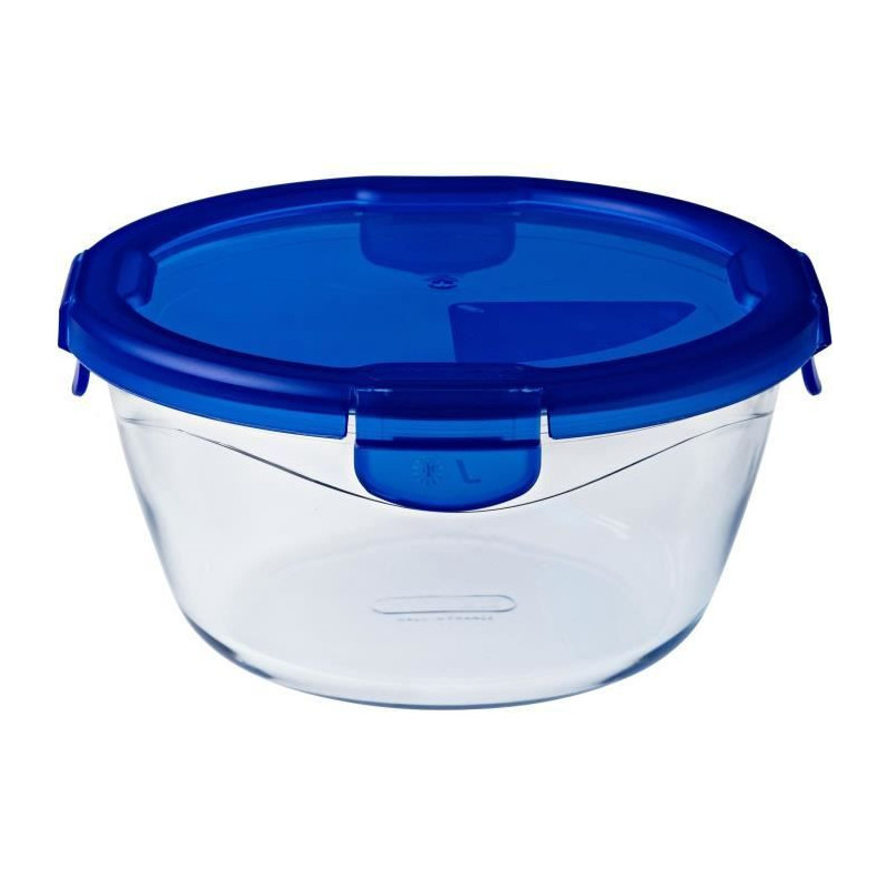 PYREX COOK & GO Round storage dish 1,6l 20cm + Blue lid