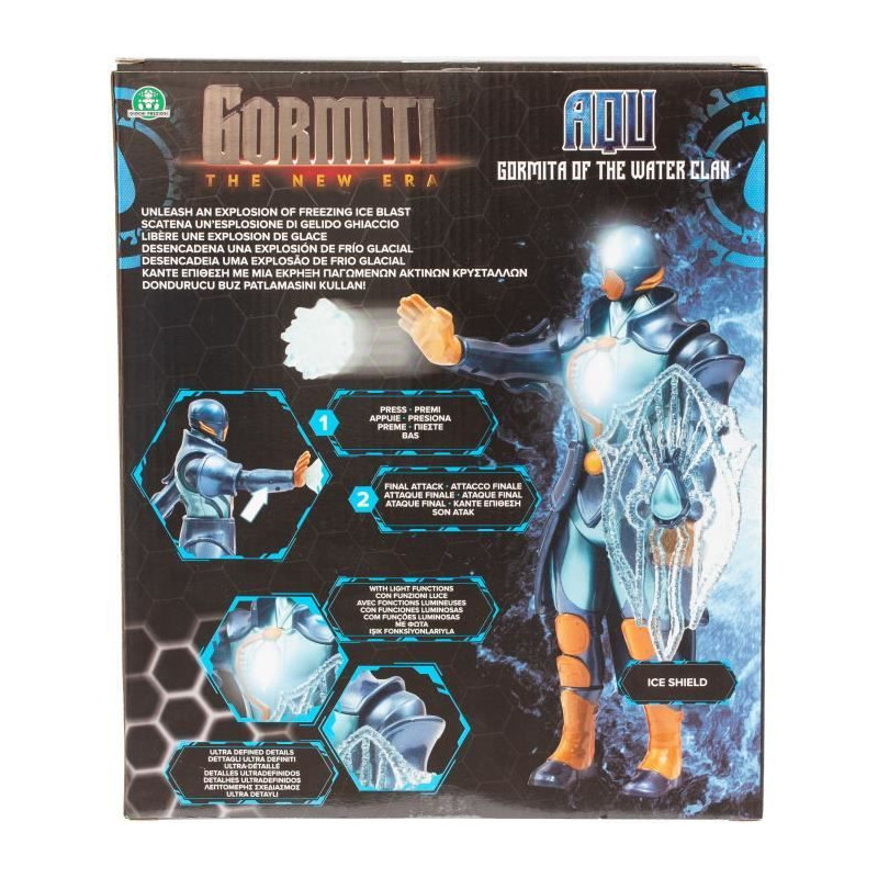 Action figure - GORMITI - Gormiti with light attack Water - Aqu - 27 c
