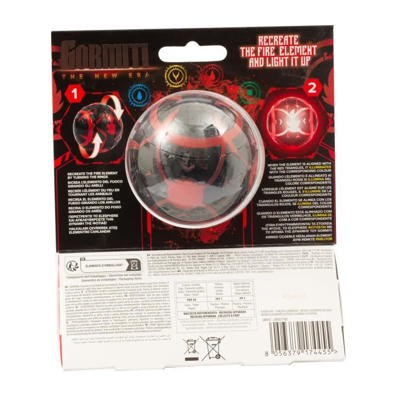 Electronic Elesphere - GORMITI - Fire light effects - from 4 years old