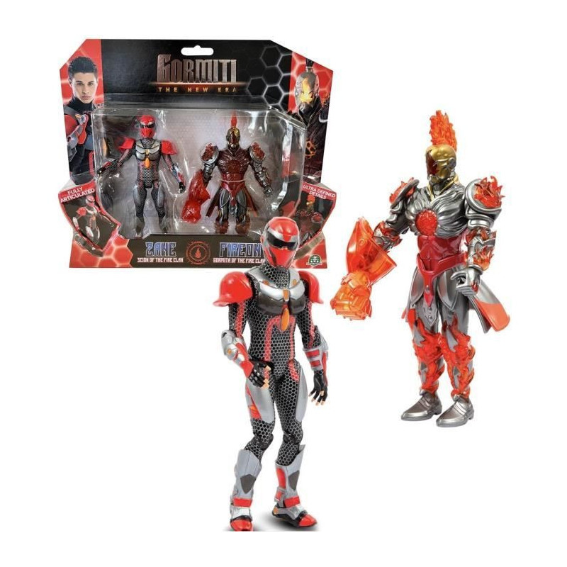 Figurine box set - GORMITI - Scion and Gormiti associated Fire - Zane